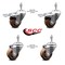Service Caster 3 Inch High Temp Glass Filled Nylon 10mm Stem Caster Total Lock Brakes SCC, 2PK SCC-TSTTL20S314-GFNSHT-M1015-2-S-2 - alternate 6